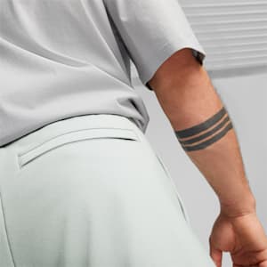 Short Classics Pintuck 8" Homme, Platinum Gray